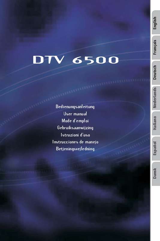 Guide utilisation VDO DAYTON DTV 6500  de la marque VDO DAYTON