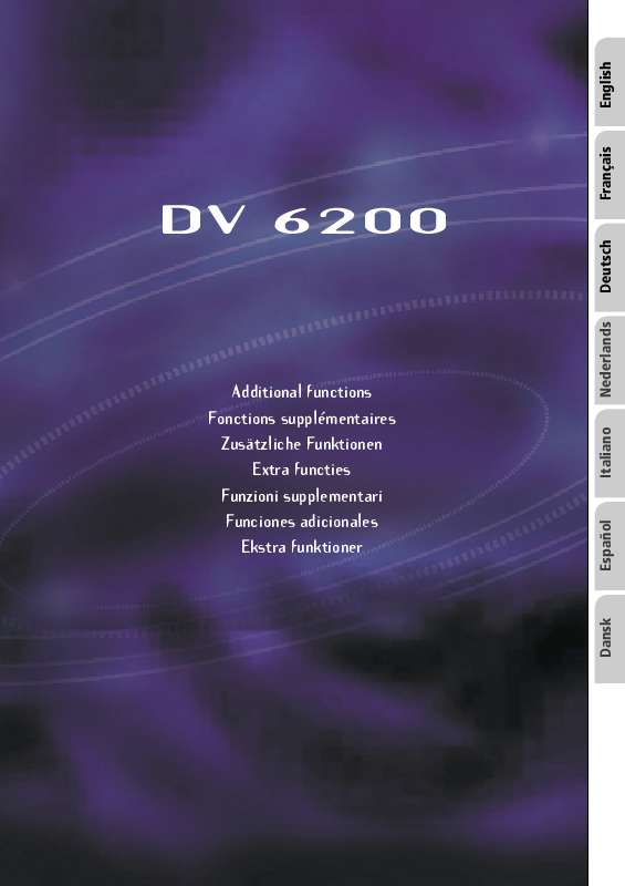 Guide utilisation VDO DAYTON DV 6200  de la marque VDO DAYTON