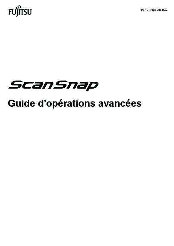 Guide utilisation FUJITSU SCANSNAP SV600  de la marque FUJITSU