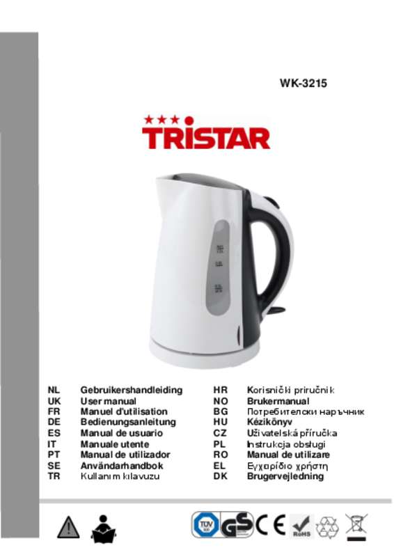 Guide utilisation TRISTAR WK-3215  de la marque TRISTAR