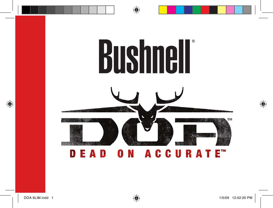 Guide utilisation BUSHNELL DOA  de la marque BUSHNELL