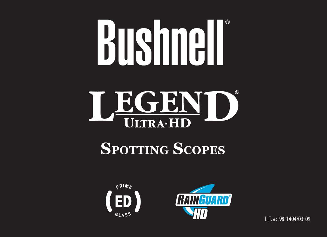 Guide utilisation BUSHNELL LEGEND ULTRA HD  de la marque BUSHNELL