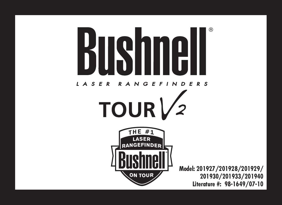 Guide utilisation BUSHNELL 201927  de la marque BUSHNELL