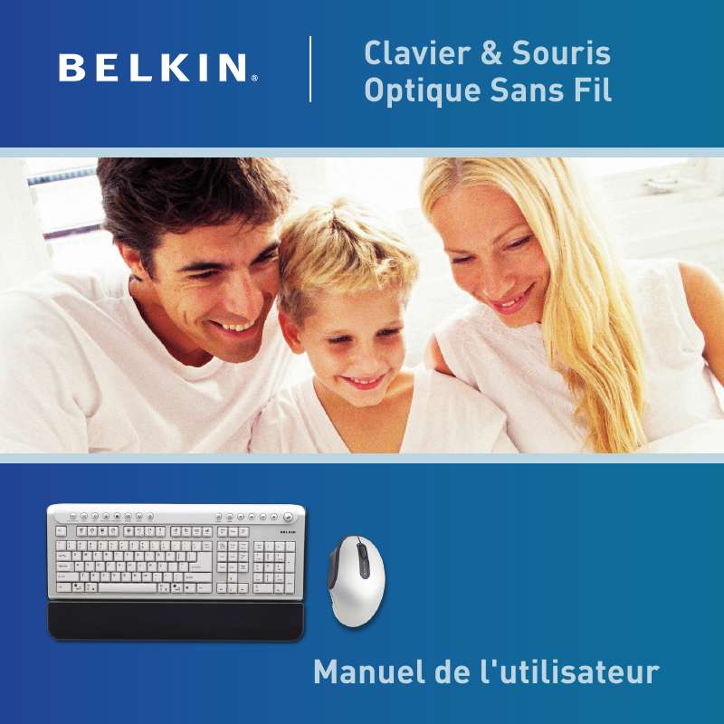 Guide utilisation  BELKIN CLAVIER ET SOURIS OPTIQUE ERGO SANS FIL #F8E829FRBNDL  de la marque BELKIN