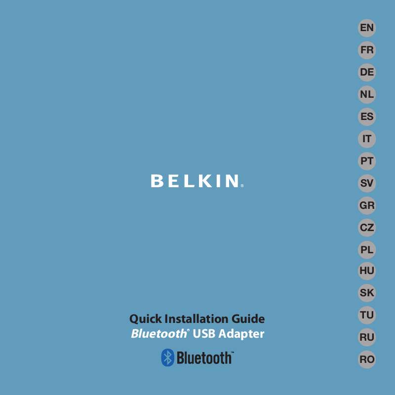 Guide utilisation  BELKIN MINI-ADAPTATEUR BLUETOOTH #F8T016NG  de la marque BELKIN