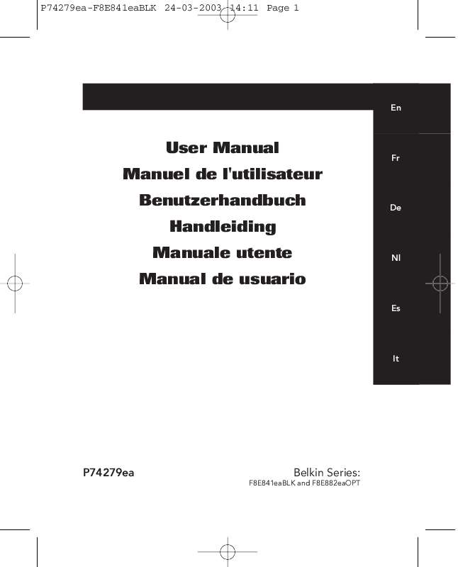 Guide utilisation  BELKIN MINISCROLLER-F8E841QEABLK  de la marque BELKIN