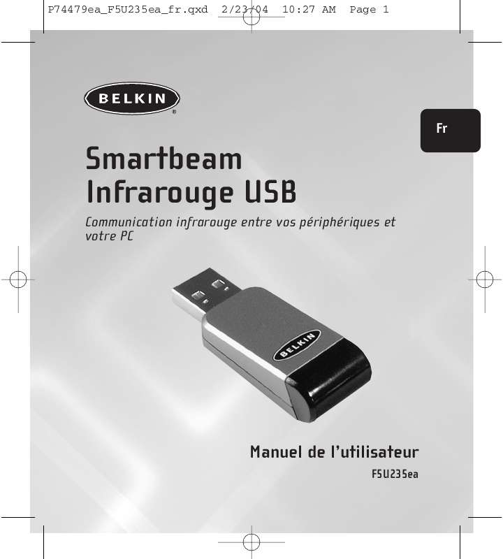 Guide utilisation  BELKIN SMARTBEAM INFRAROUGE USB #F5U235EA  de la marque BELKIN