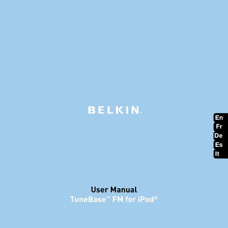 Guide utilisation  BELKIN TUNEBASE FM POUR IPOD #F8Z049EABLK  de la marque BELKIN
