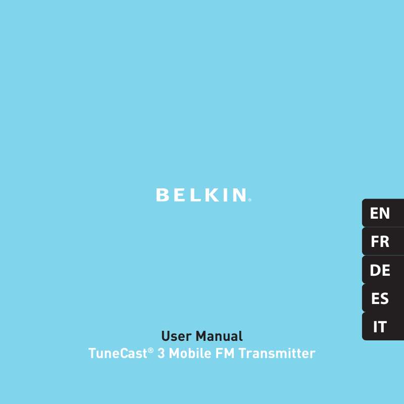 Guide utilisation  BELKIN TUNECAST 3 #F8M010EA  de la marque BELKIN