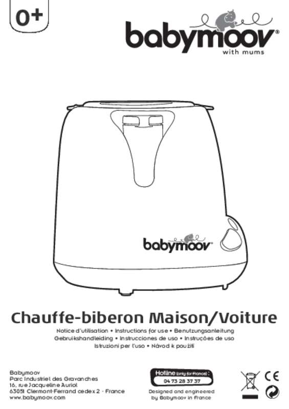 Guide utilisation BABYMOOV CHAUFFE BIBERON  de la marque BABYMOOV