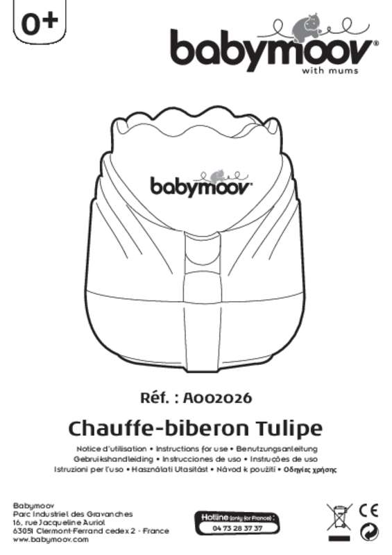 Guide utilisation BABYMOOV CHAUFFE BIBERON TULIPE ZEN  de la marque BABYMOOV