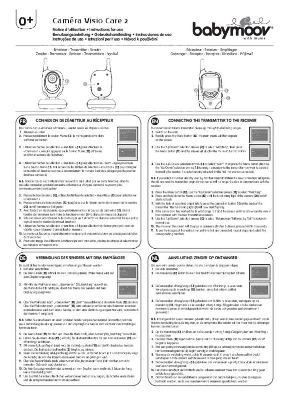 Guide utilisation BABYMOOV VISIO CARE2  de la marque BABYMOOV