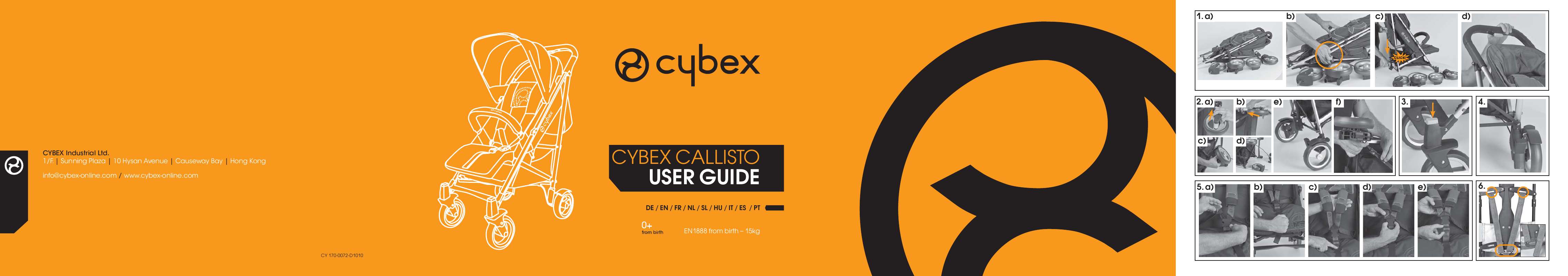 Guide utilisation CYBEX CALLISTO  de la marque CYBEX