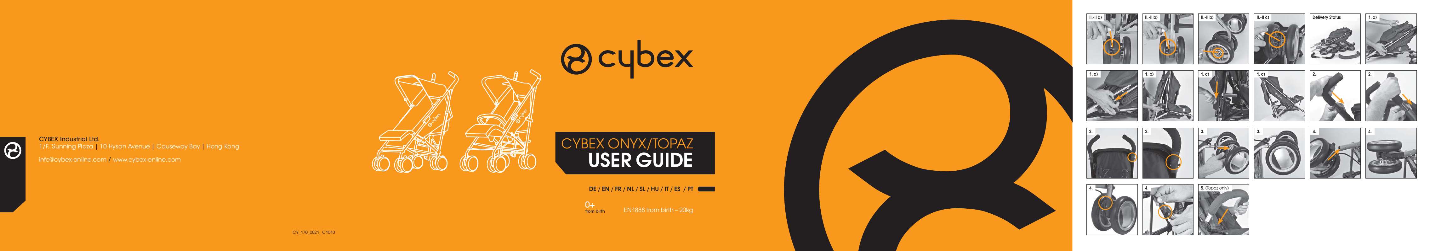 Guide utilisation CYBEX ONYX  de la marque CYBEX