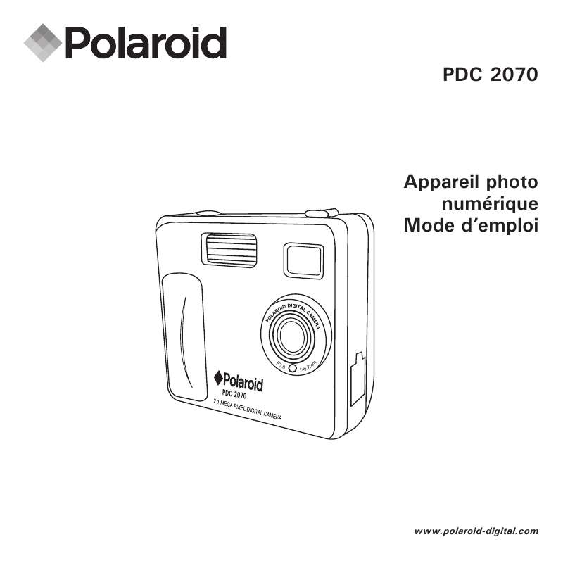 Guide utilisation  POLAROID PDC 2070  de la marque POLAROID