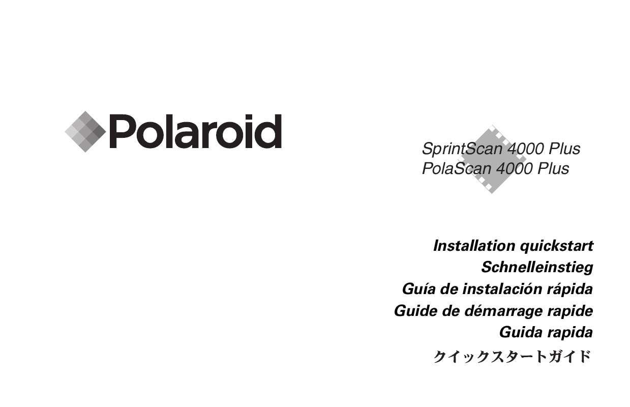 Guide utilisation  POLAROID SPRINTSCAN 4000 PLUS  de la marque POLAROID