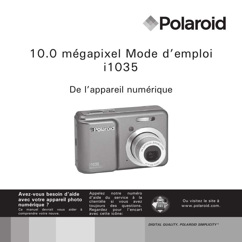 Guide utilisation POLAROID I1035  de la marque POLAROID