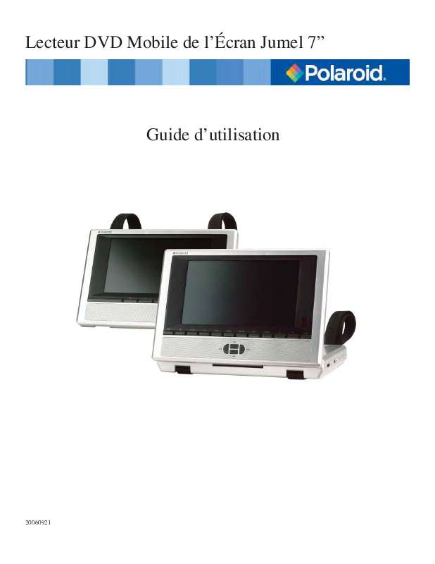 Guide utilisation  POLAROID PDM-2747  de la marque POLAROID