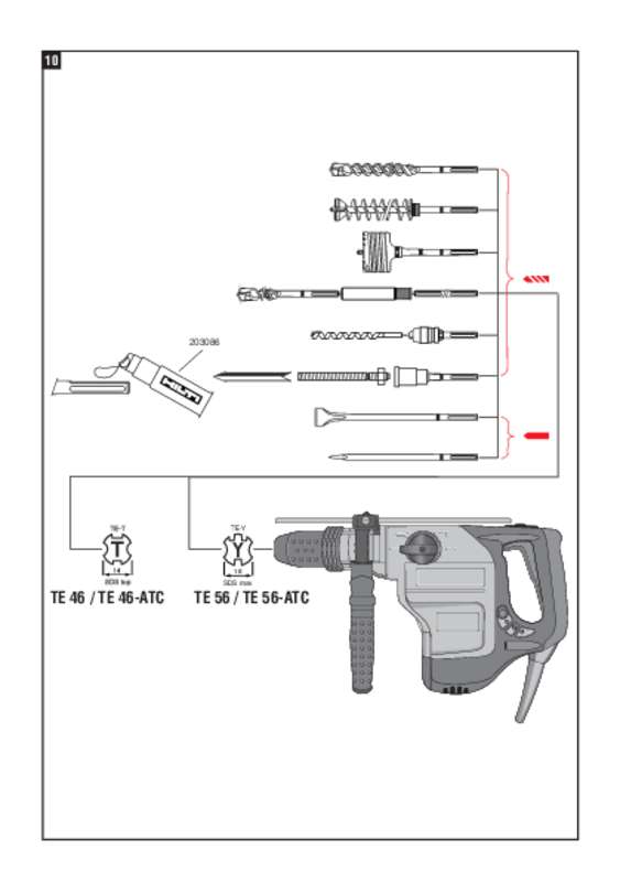 Guide utilisation HILTI TE46  de la marque HILTI