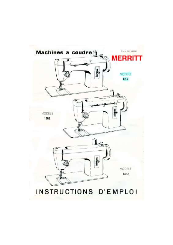 Guide utilisation  MERRITT 158  de la marque MERRITT