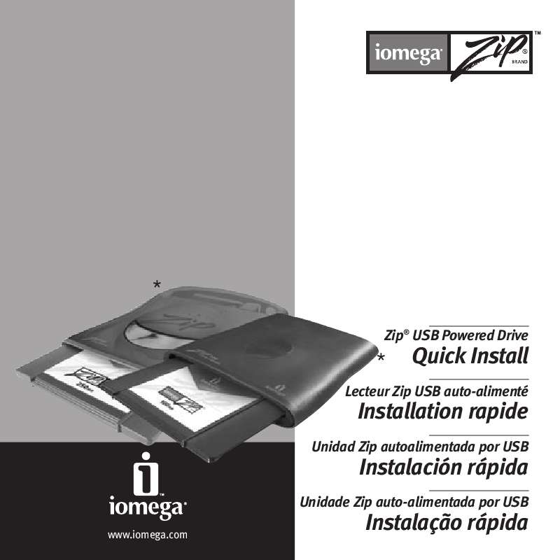 Guide utilisation  IOMEGA ZIP 100 USB  de la marque IOMEGA