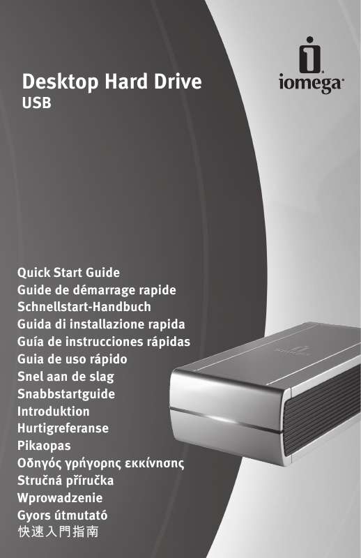 Guide utilisation IOMEGA DESKTOP HARD DRIVE USB  de la marque IOMEGA