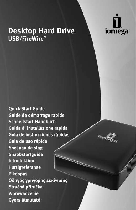 Guide utilisation  IOMEGA DESKTOP USB FIREWIRE  de la marque IOMEGA
