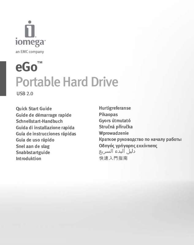 Guide utilisation IOMEGA EGO USB 2.0  de la marque IOMEGA
