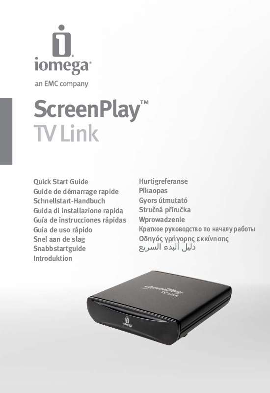 Guide utilisation IOMEGA SCREENPLAY TV LINK  de la marque IOMEGA