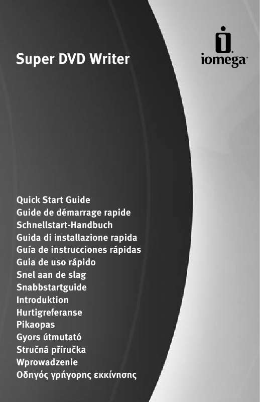 Guide utilisation  IOMEGA SUPER DVD WRITER  de la marque IOMEGA
