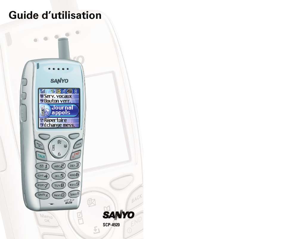 Guide utilisation SANYO SCP-4920  de la marque SANYO