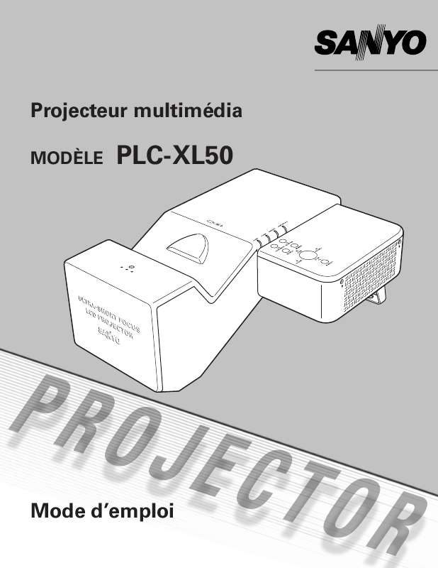 Guide utilisation SANYO PLC-XL50  de la marque SANYO