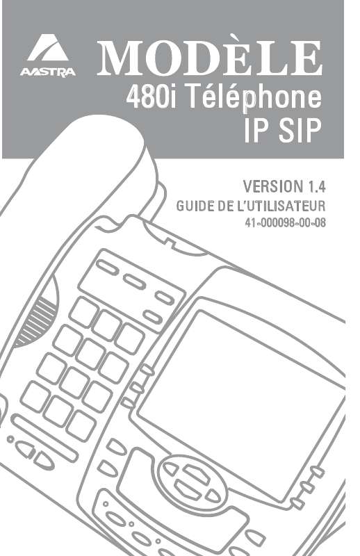 Guide utilisation AASTRA 480I IP SIP PHONE  de la marque AASTRA