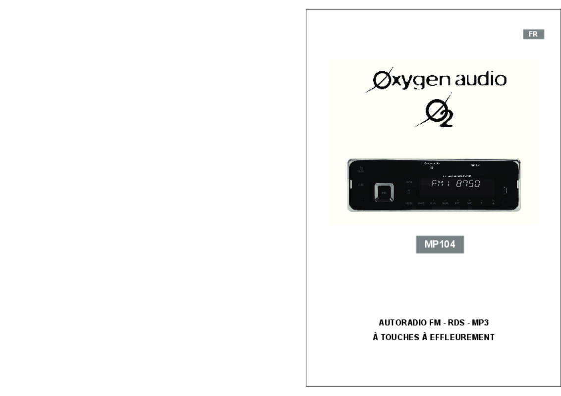 Guide utilisation OXYGEN MP 104  de la marque OXYGEN