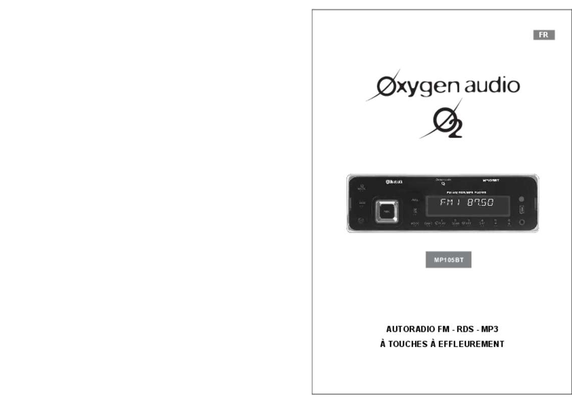 Guide utilisation OXYGEN MP 105 BT  de la marque OXYGEN