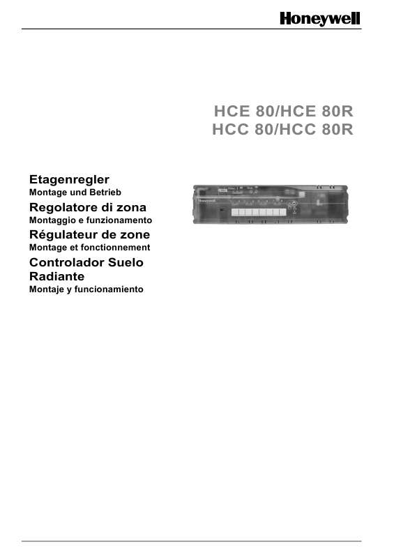 Guide utilisation HONEYWELL HCC 80  de la marque HONEYWELL