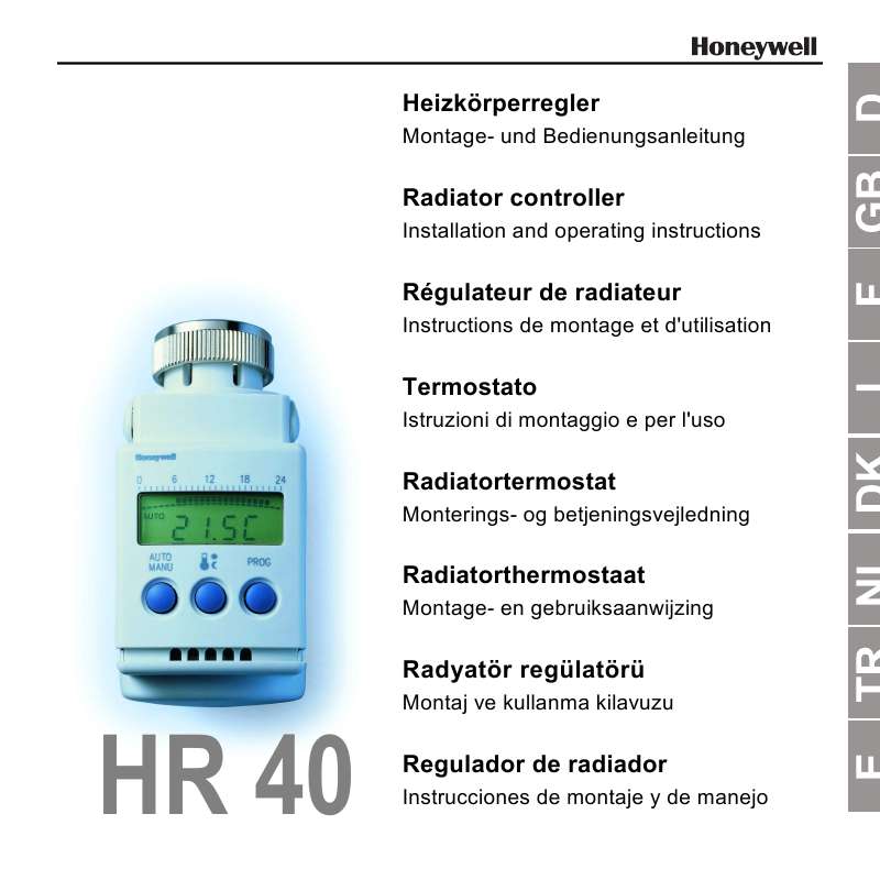 Honeywell 2x Paquet HR40N-ERGIE Honeywell HR-40 De Thermostat Électronique 