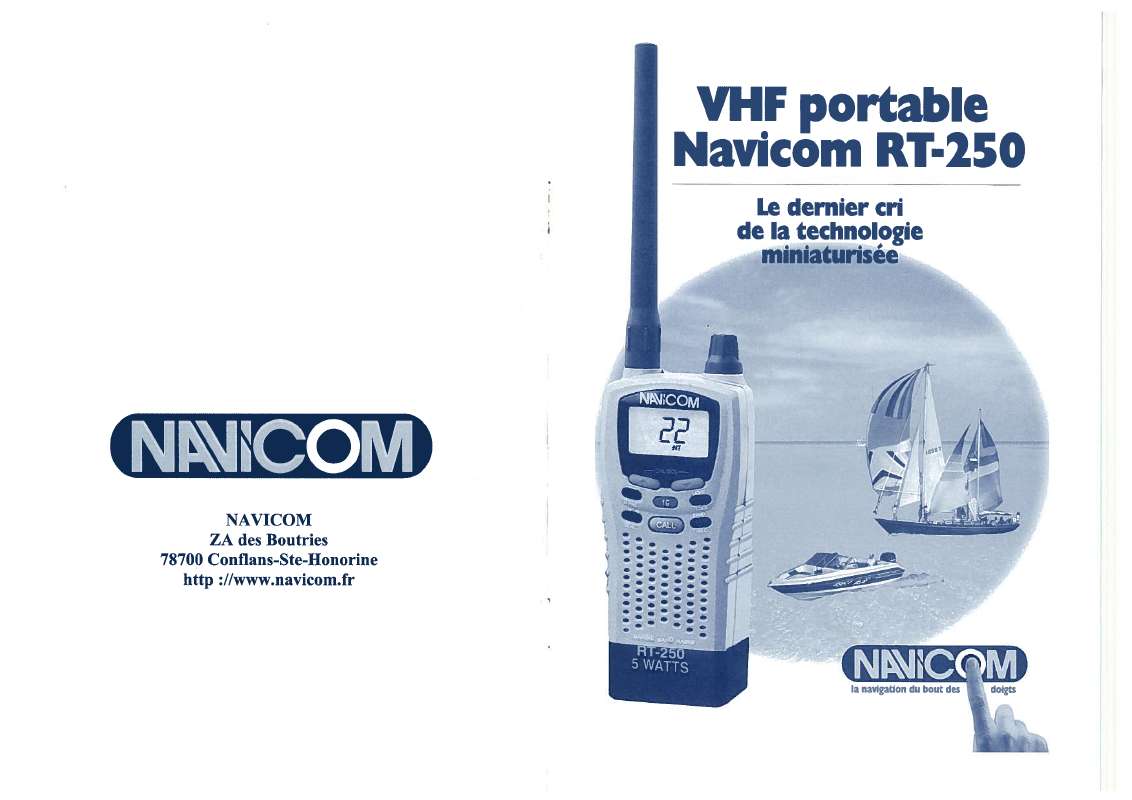 Guide utilisation NAVICOM RT-250  de la marque NAVICOM