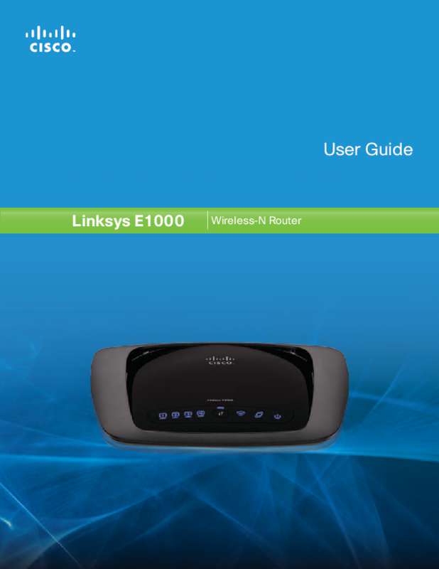 Guide utilisation  LINKSYS E1000  de la marque LINKSYS