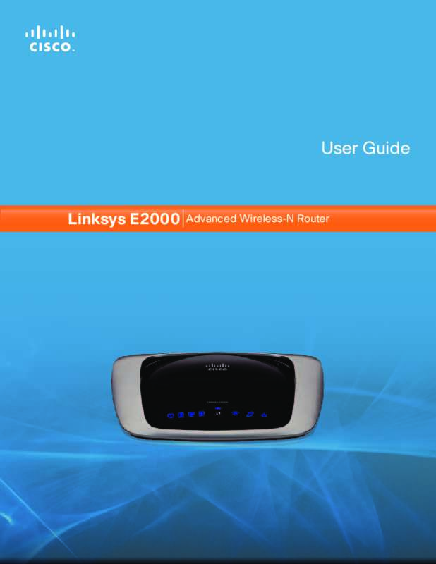 Guide utilisation  LINKSYS E2000  de la marque LINKSYS