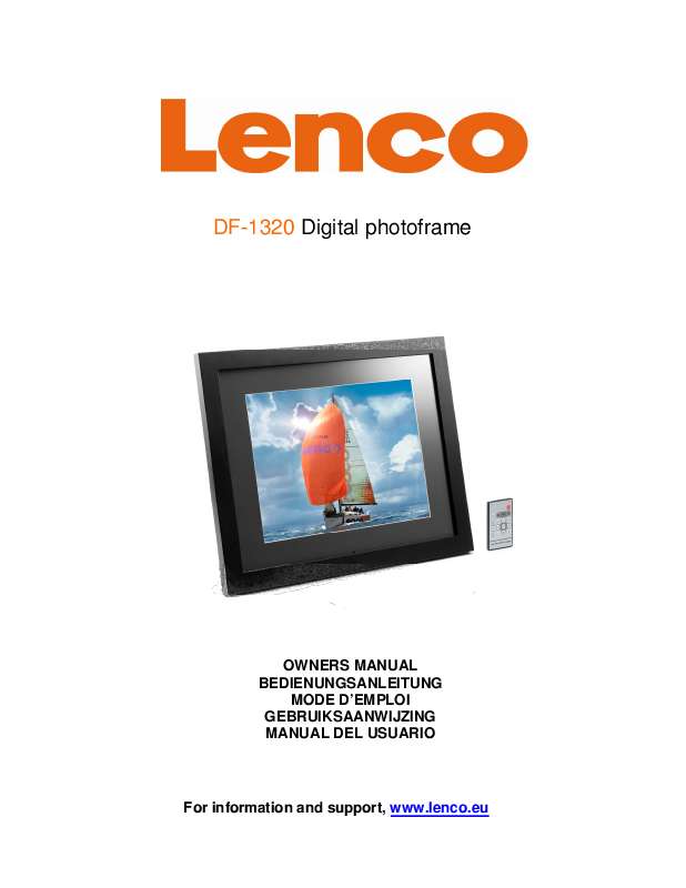 Guide utilisation  LENCO DF-1320  de la marque LENCO