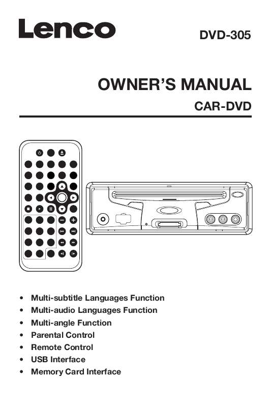 Guide utilisation LENCO DVD-305  de la marque LENCO