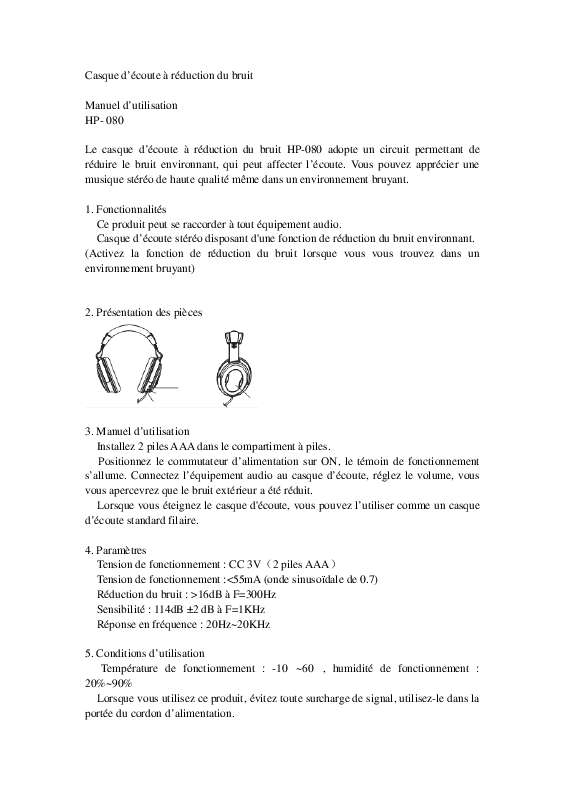 Guide utilisation LENCO HP-080  de la marque LENCO