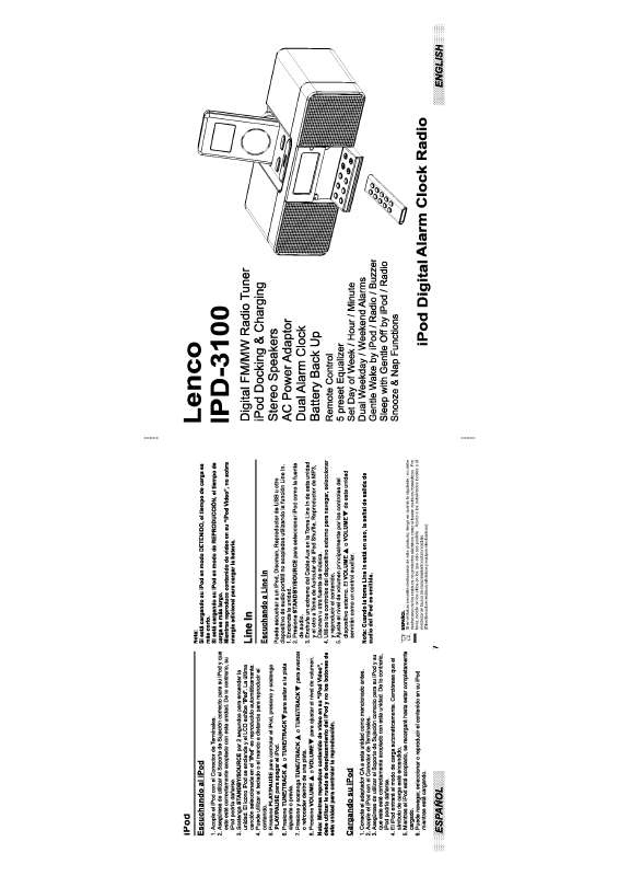 Guide utilisation LENCO IPD-3100  de la marque LENCO