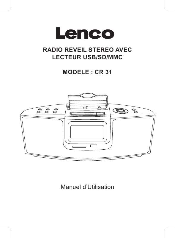 Guide utilisation LENCO CR-31  de la marque LENCO
