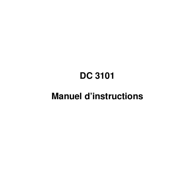 Guide utilisation  LENCO DC-3101  de la marque LENCO