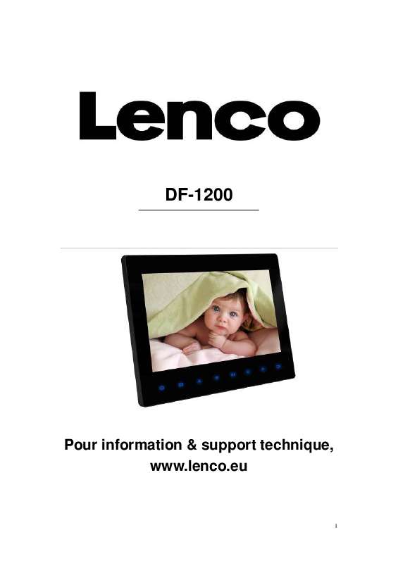 Guide utilisation  LENCO DF-1200  de la marque LENCO