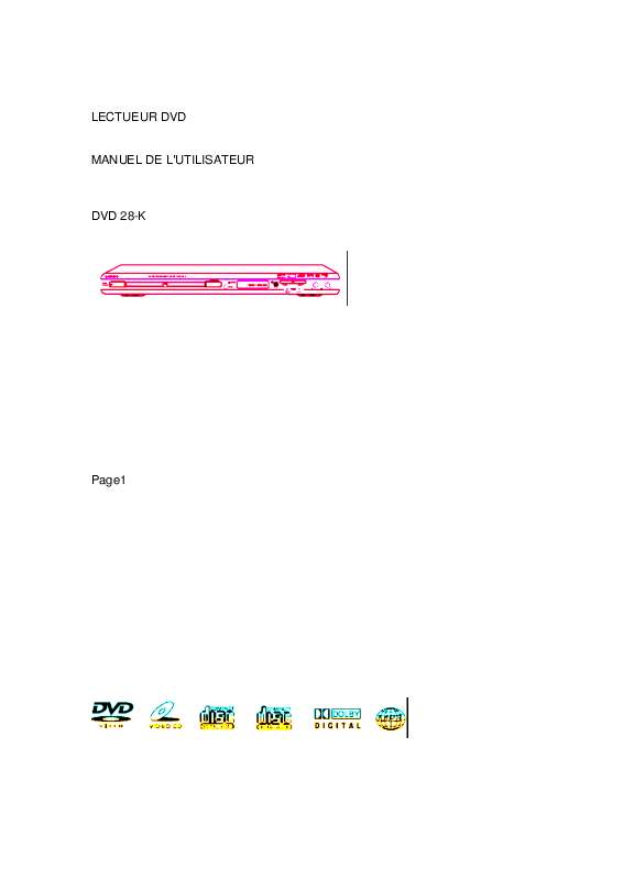 Guide utilisation LENCO DVD-28 K  de la marque LENCO