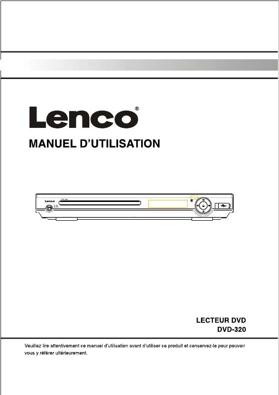 Guide utilisation LENCO DVD-320  de la marque LENCO