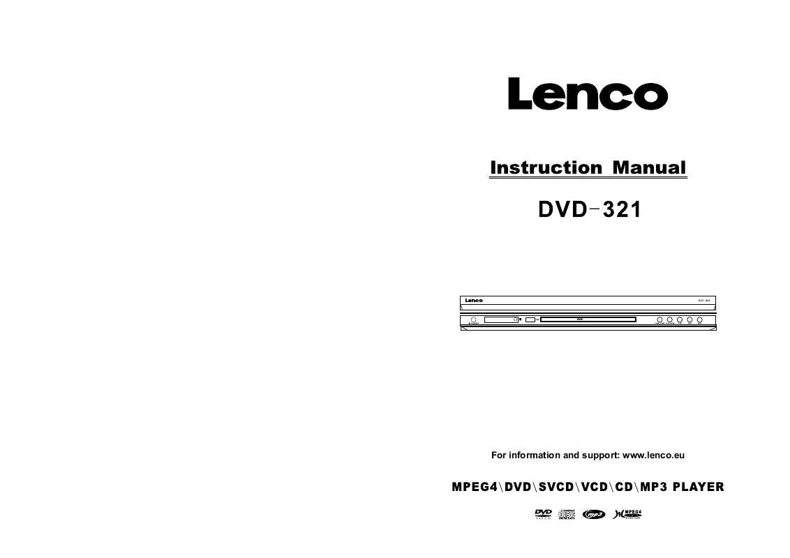 Guide utilisation LENCO DVD-321  de la marque LENCO
